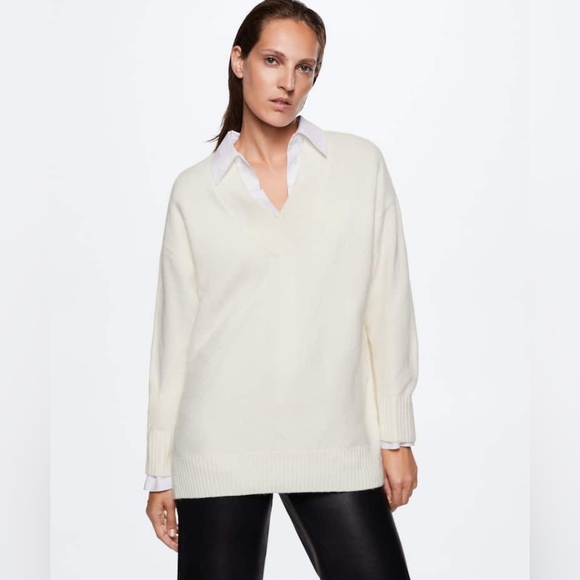MANGO V-neck sweater - Picture 6 of 8
